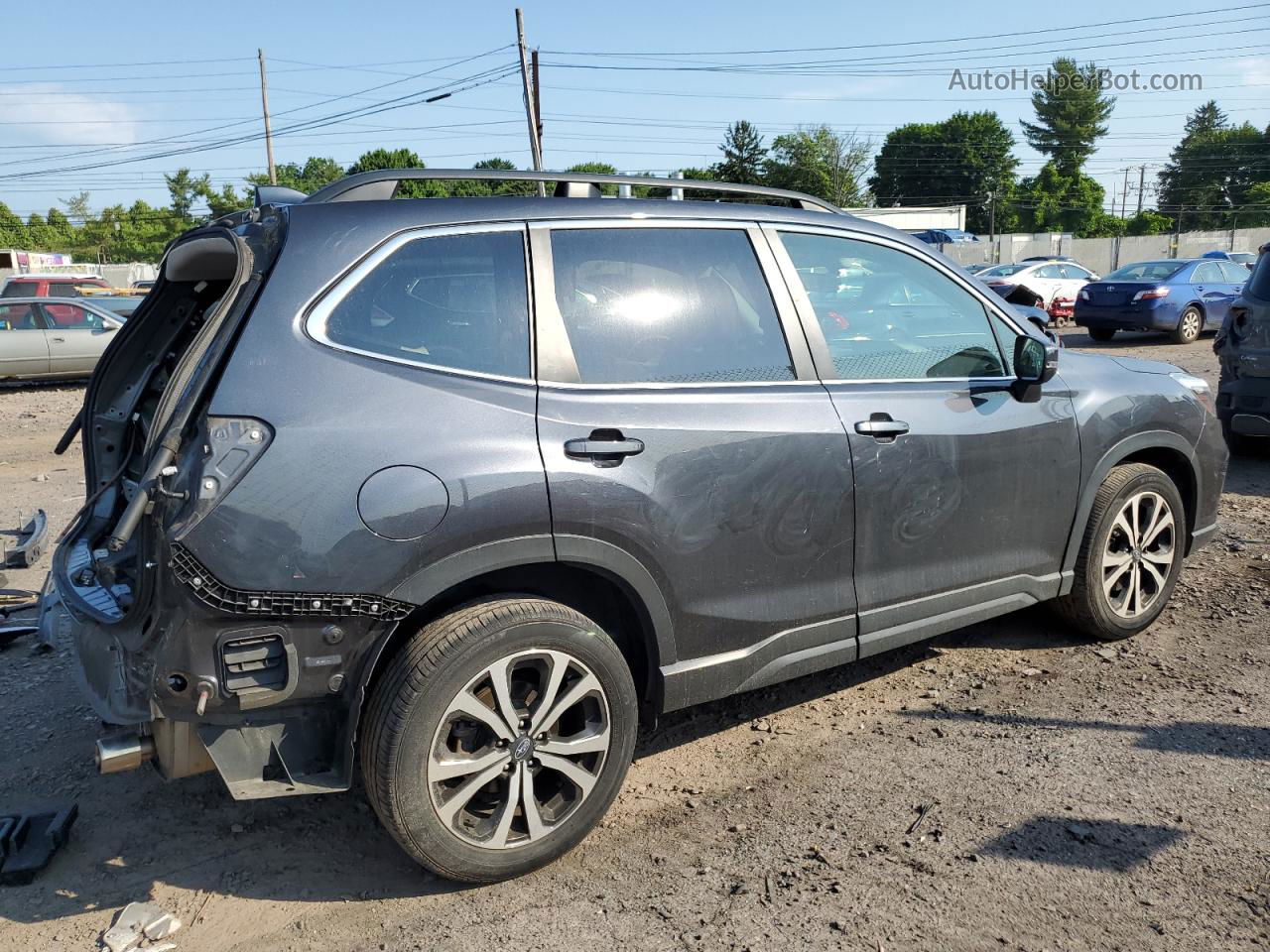 2019 Subaru Forester Limited Gray vin: JF2SKAUC0KH568610