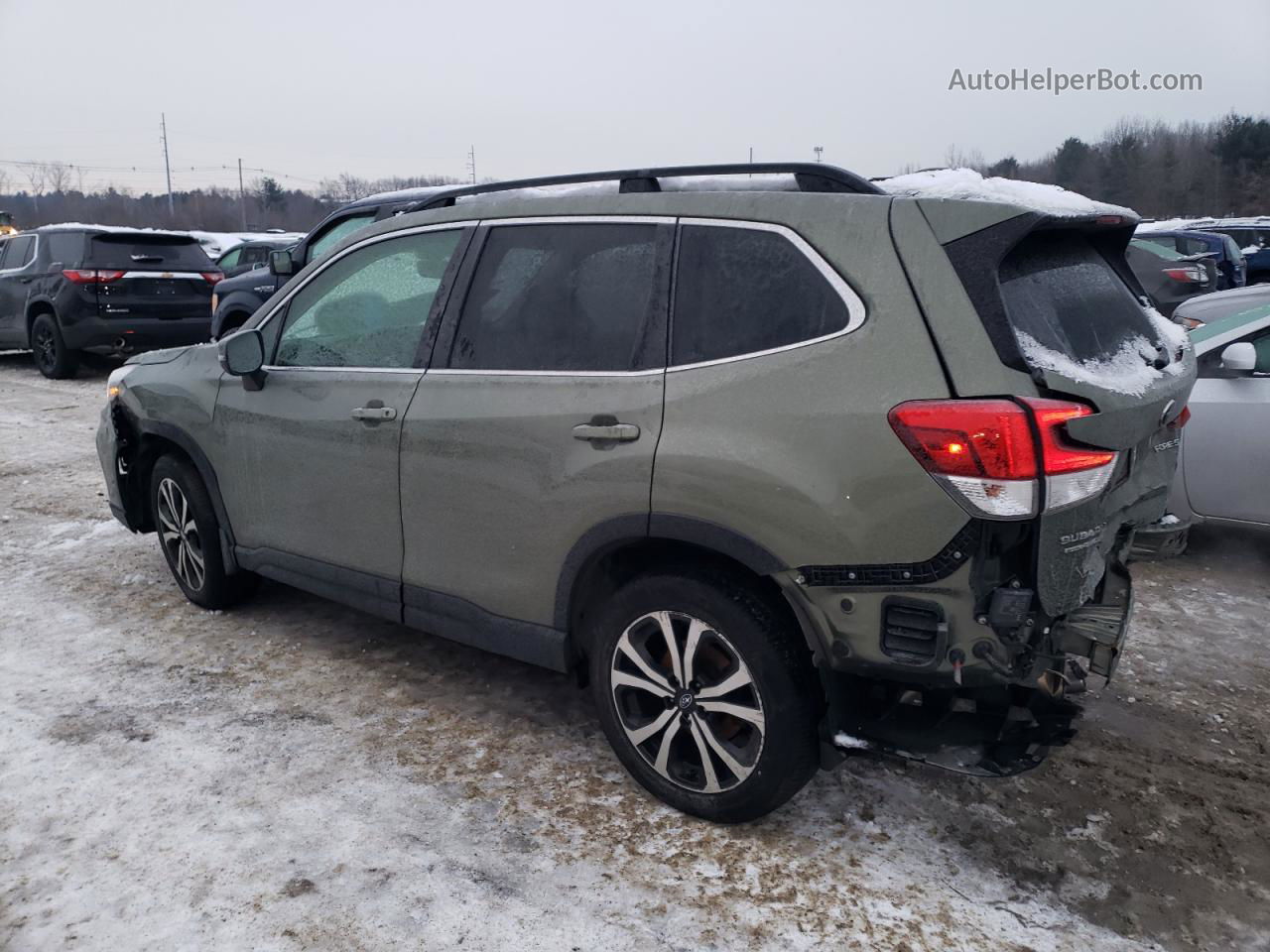 2019 Subaru Forester Limited Green vin: JF2SKAUC0KH571586