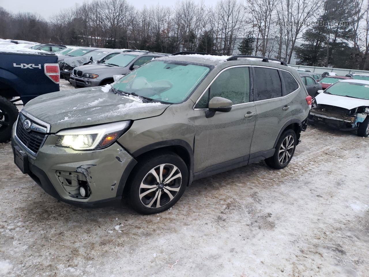 2019 Subaru Forester Limited Green vin: JF2SKAUC0KH571586