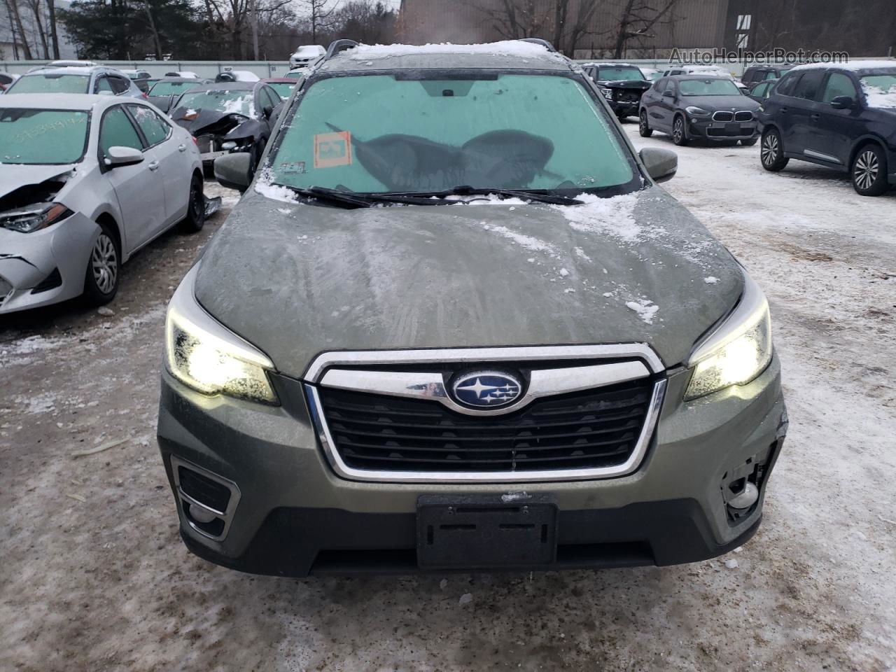 2019 Subaru Forester Limited Green vin: JF2SKAUC0KH571586