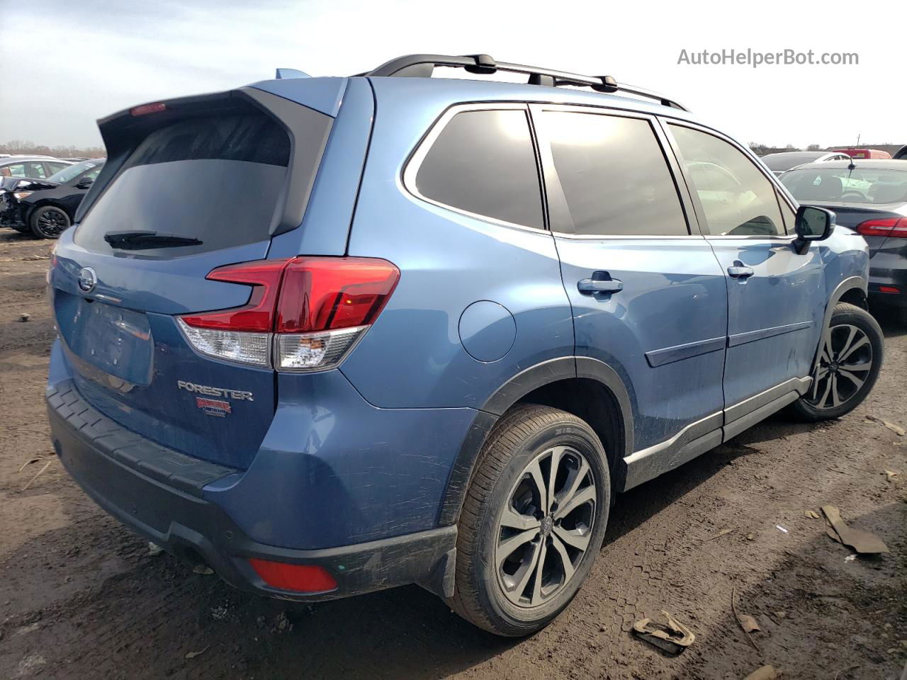 2020 Subaru Forester Limited Blue vin: JF2SKAUC0LH409331