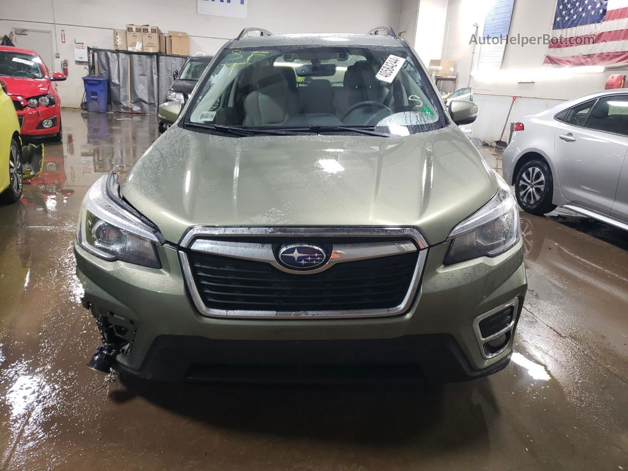 2019 Subaru Forester Limited Green vin: JF2SKAUC1KH464059