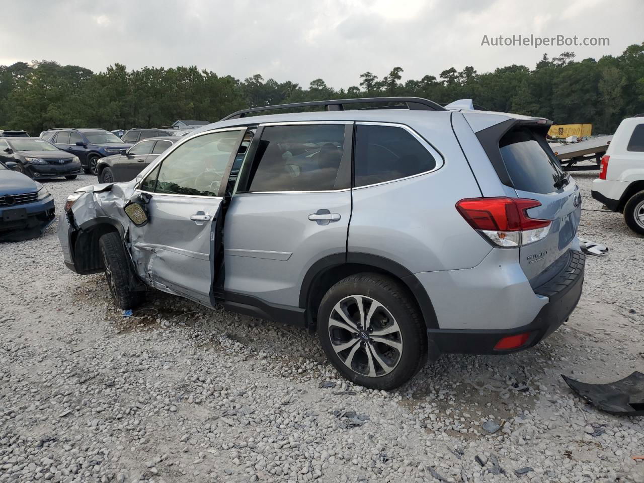 2020 Subaru Forester Limited Silver vin: JF2SKAUC1LH598779