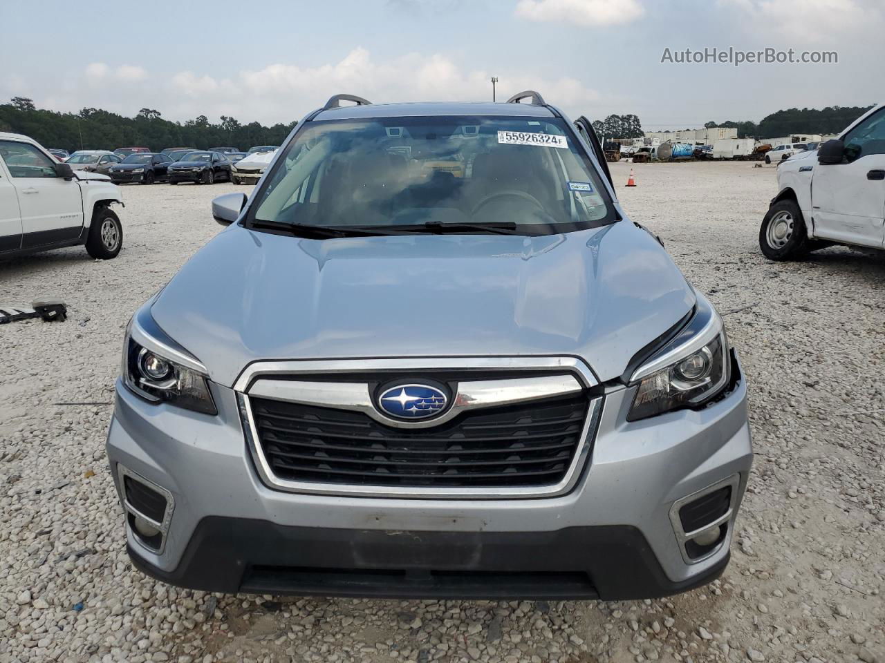 2020 Subaru Forester Limited Silver vin: JF2SKAUC1LH598779