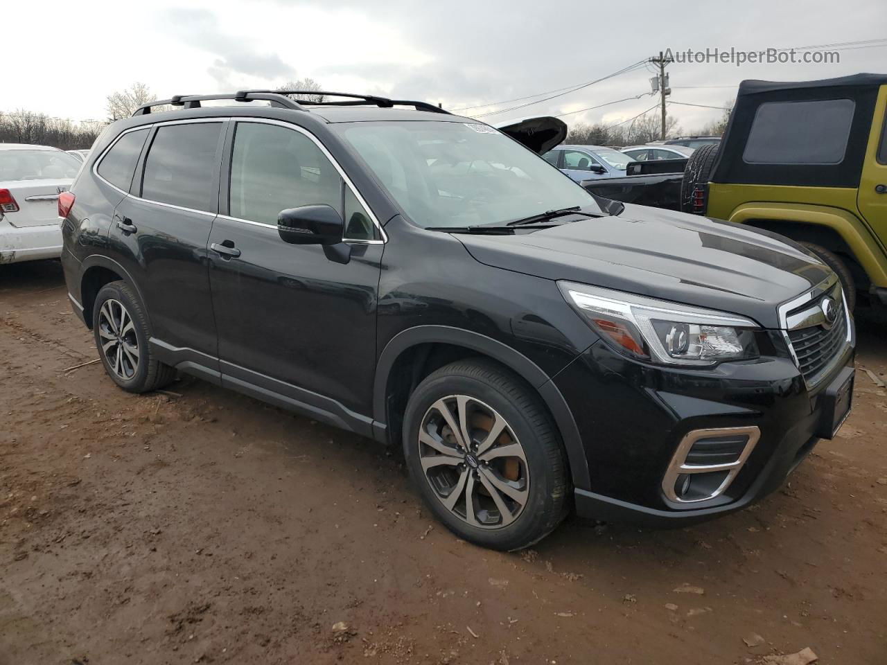 2020 Subaru Forester Limited Черный vin: JF2SKAUC1LH610445