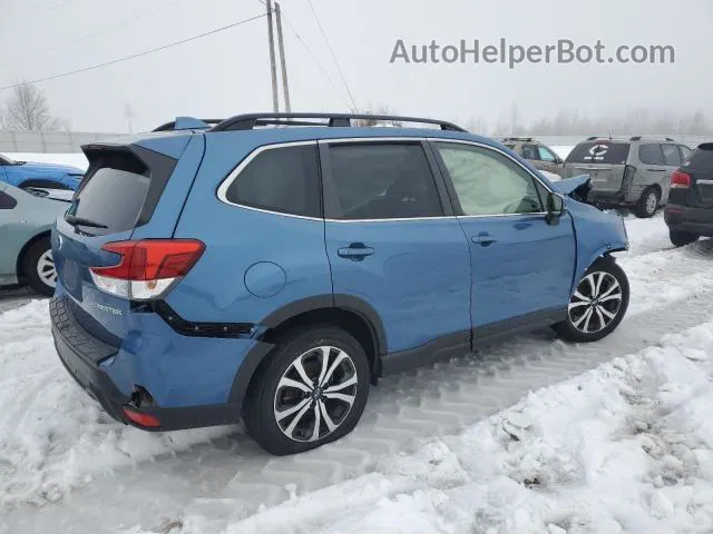 2019 Subaru Forester Limited Blue vin: JF2SKAUC2KH412942