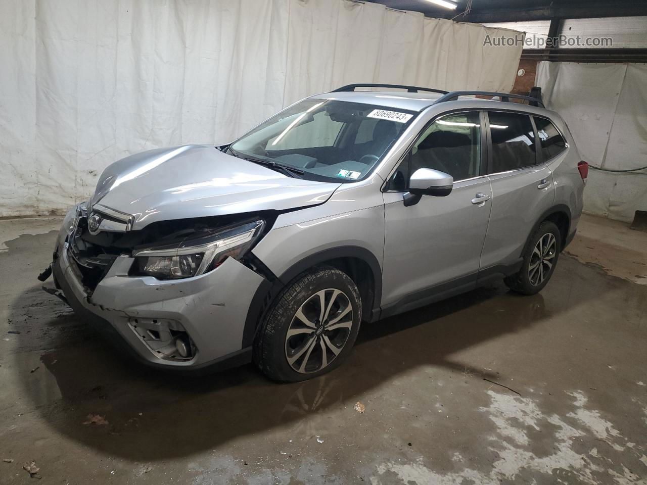 2019 Subaru Forester Limited Серебряный vin: JF2SKAUC2KH423536