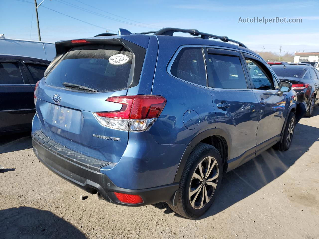 2019 Subaru Forester Limited Blue vin: JF2SKAUC2KH570214