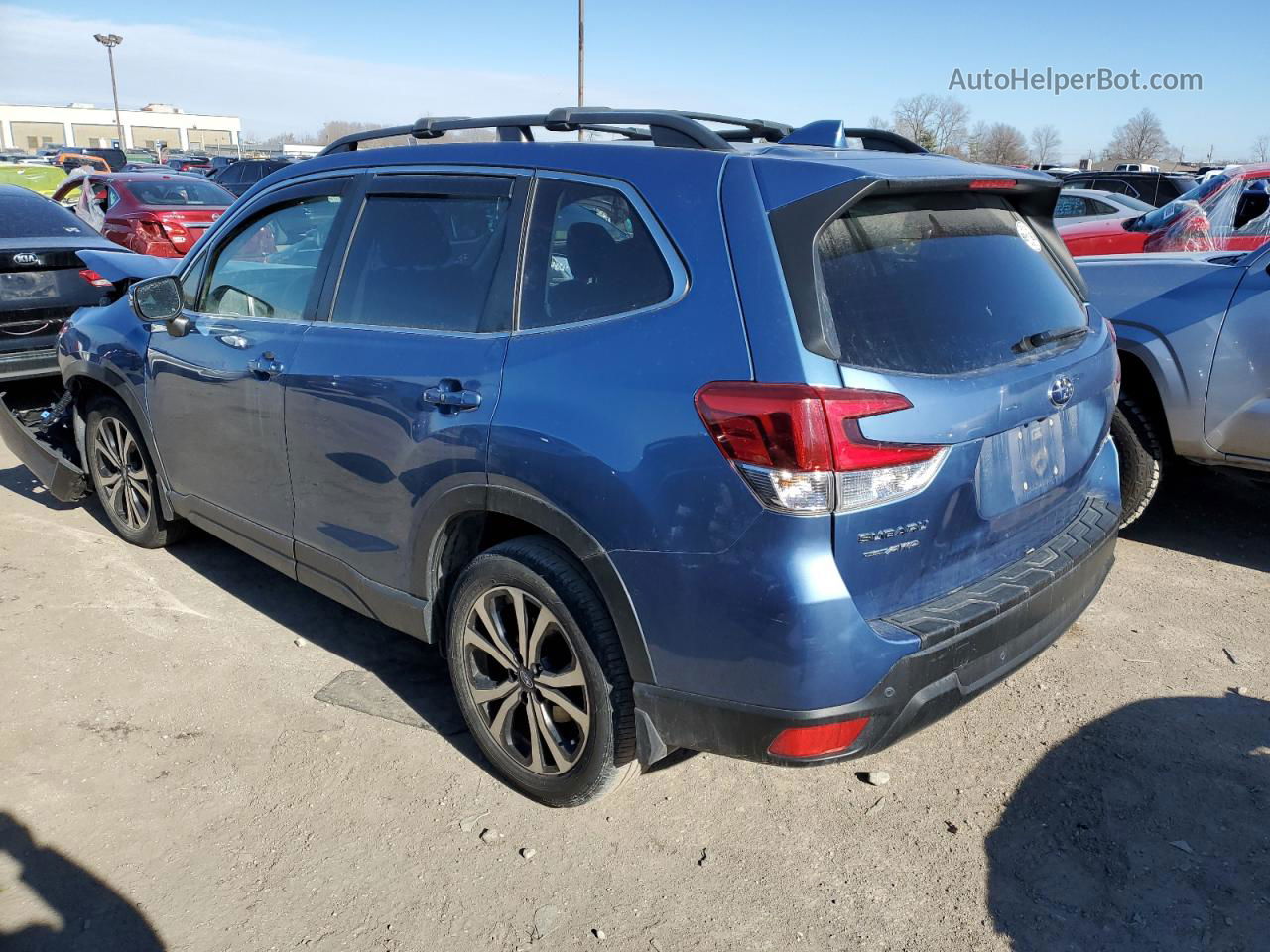 2019 Subaru Forester Limited Blue vin: JF2SKAUC2KH570214