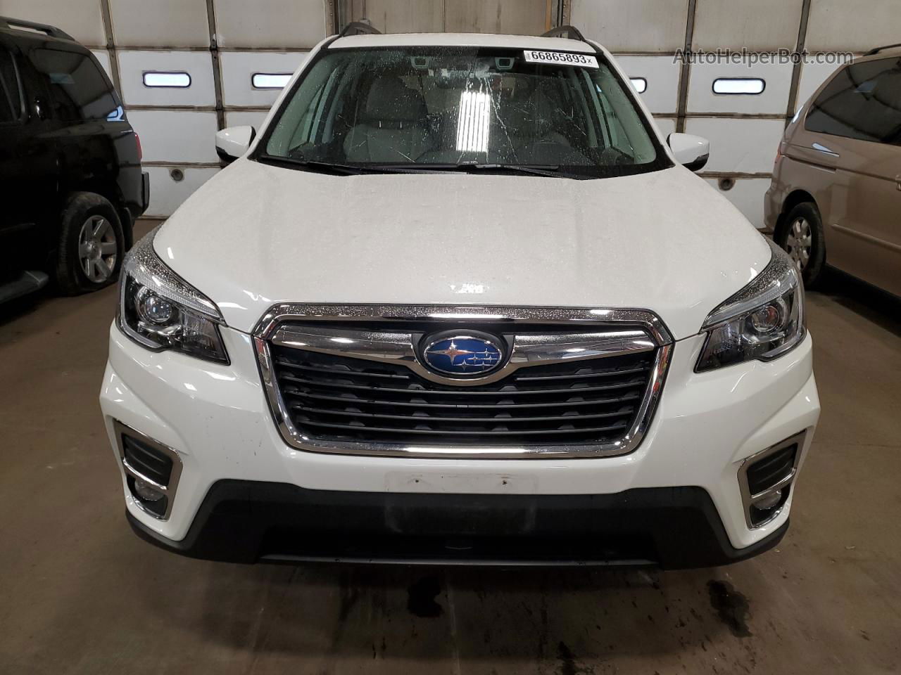 2019 Subaru Forester Limited White vin: JF2SKAUC2KH574117