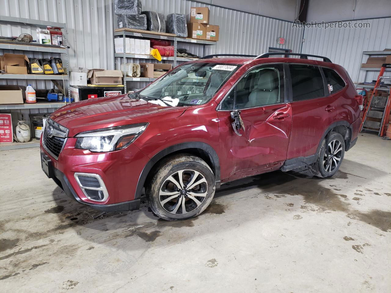 2020 Subaru Forester Limited Maroon vin: JF2SKAUC2LH444565