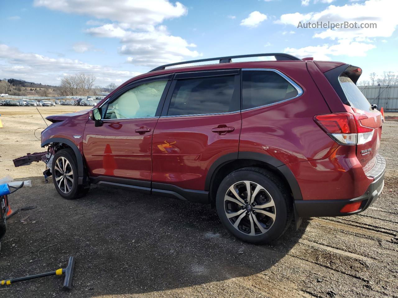 2020 Subaru Forester Limited Maroon vin: JF2SKAUC4LH491676