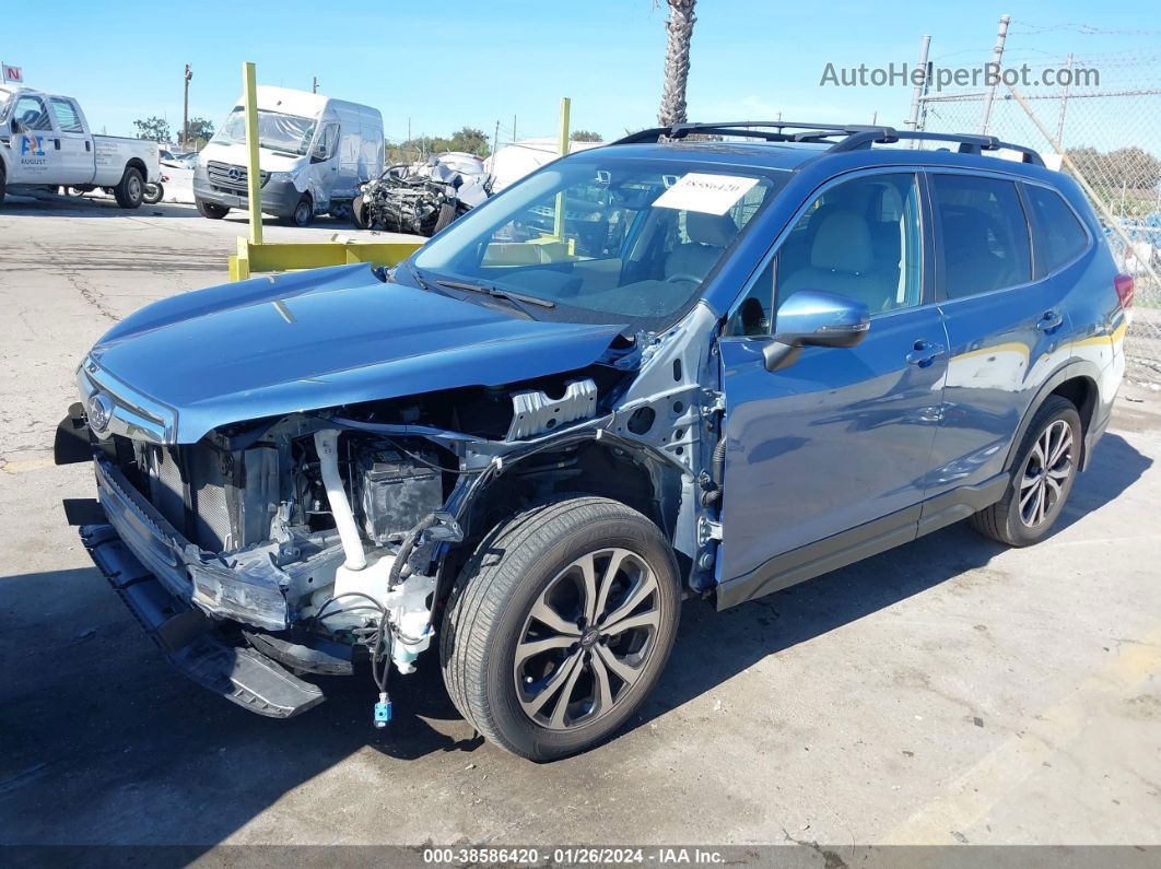 2019 Subaru Forester Limited Blue vin: JF2SKAUC5KH495525