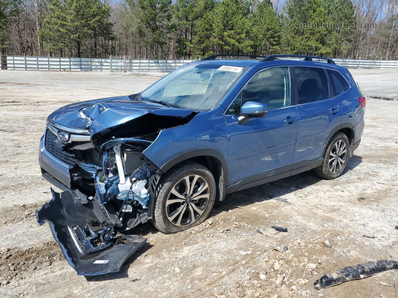 2019 Subaru Forester Limited Blue vin: JF2SKAUC5KH577531