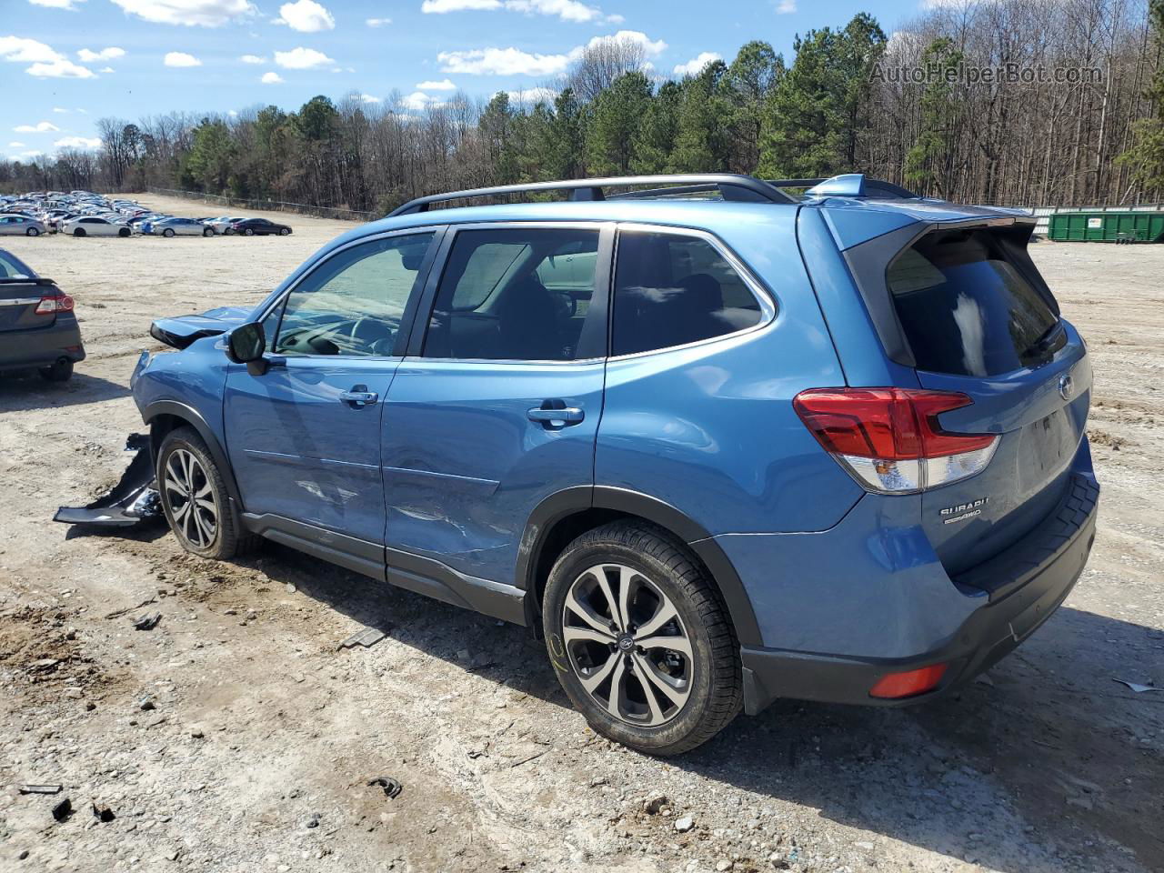 2019 Subaru Forester Limited Blue vin: JF2SKAUC5KH577531