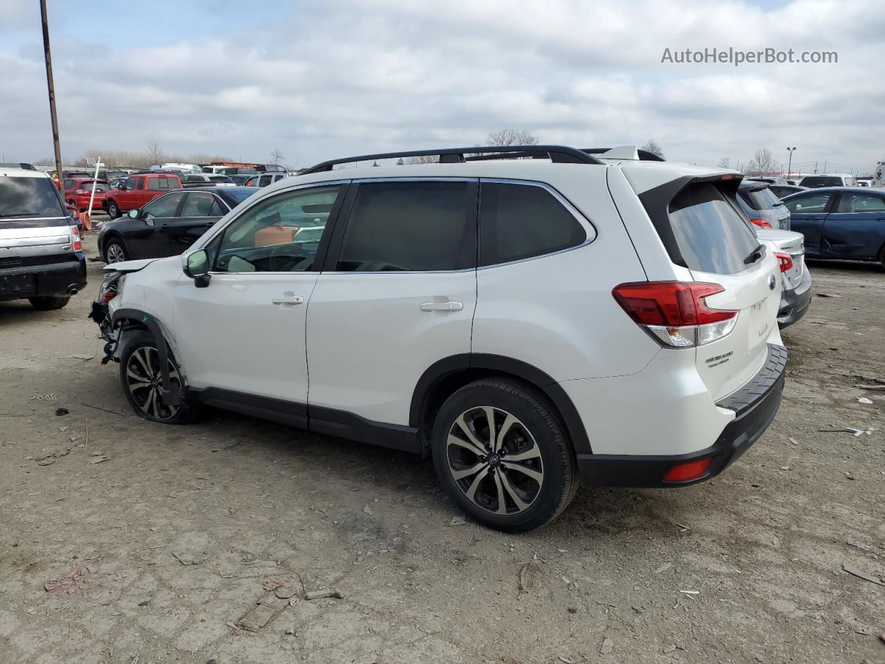 2019 Subaru Forester Limited White vin: JF2SKAUC5KH586715