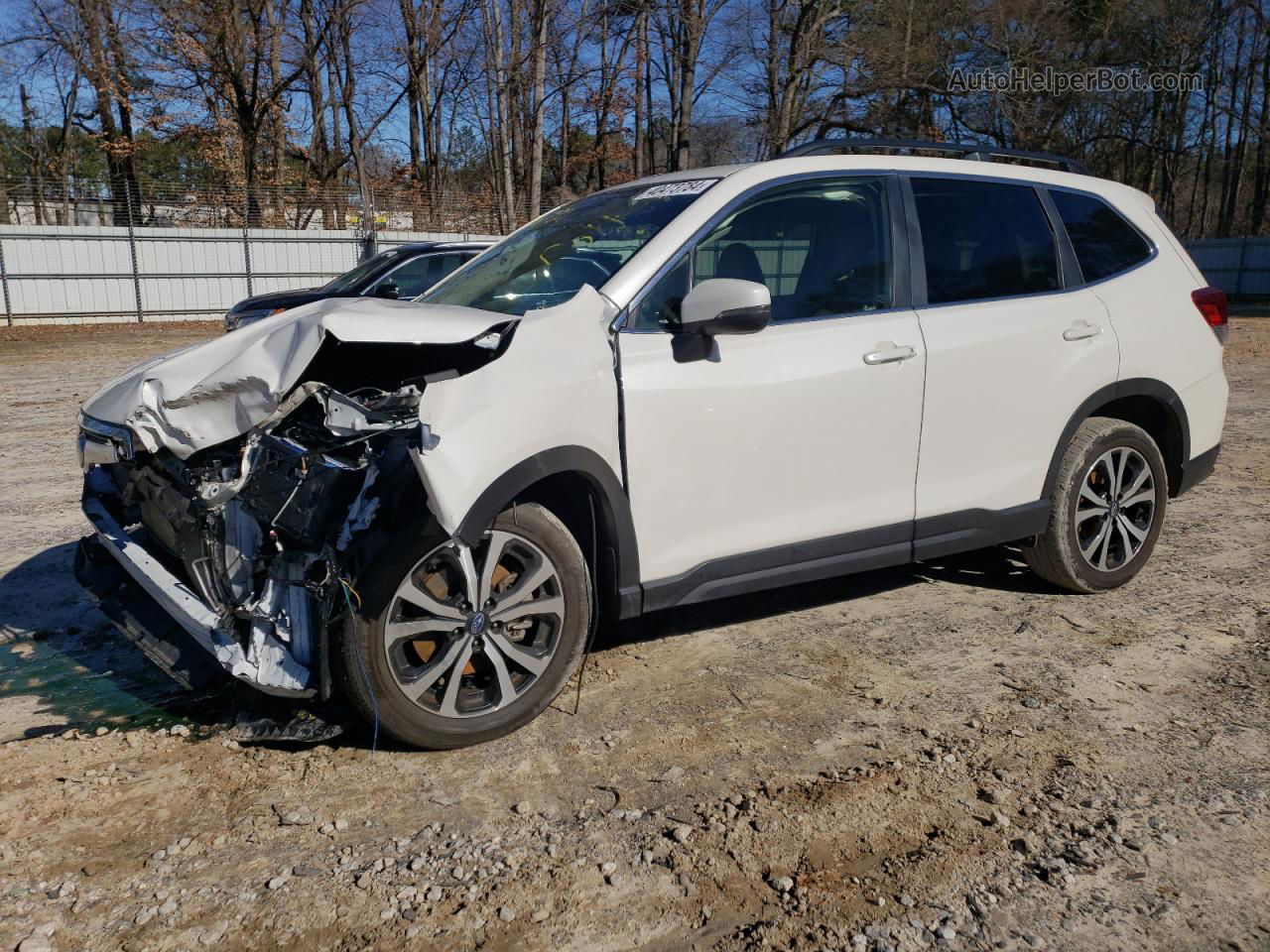 2019 Subaru Forester Limited White vin: JF2SKAUC5KH586732