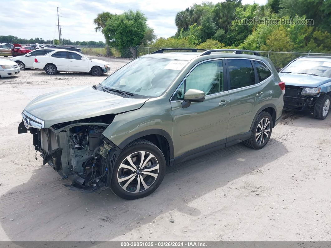 2020 Subaru Forester Limited Green vin: JF2SKAUC6LH400858