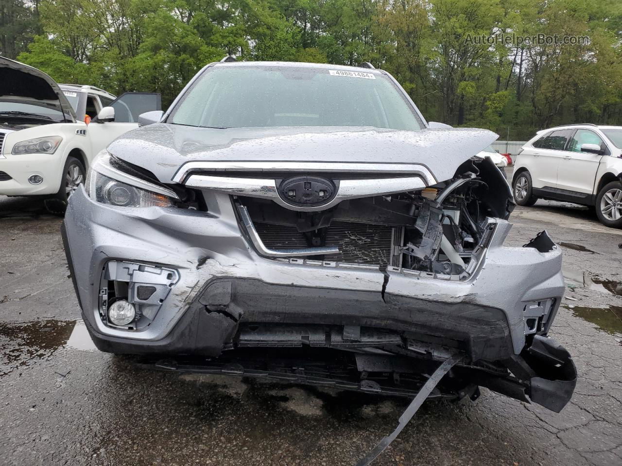 2019 Subaru Forester Limited Silver vin: JF2SKAUC7KH470884