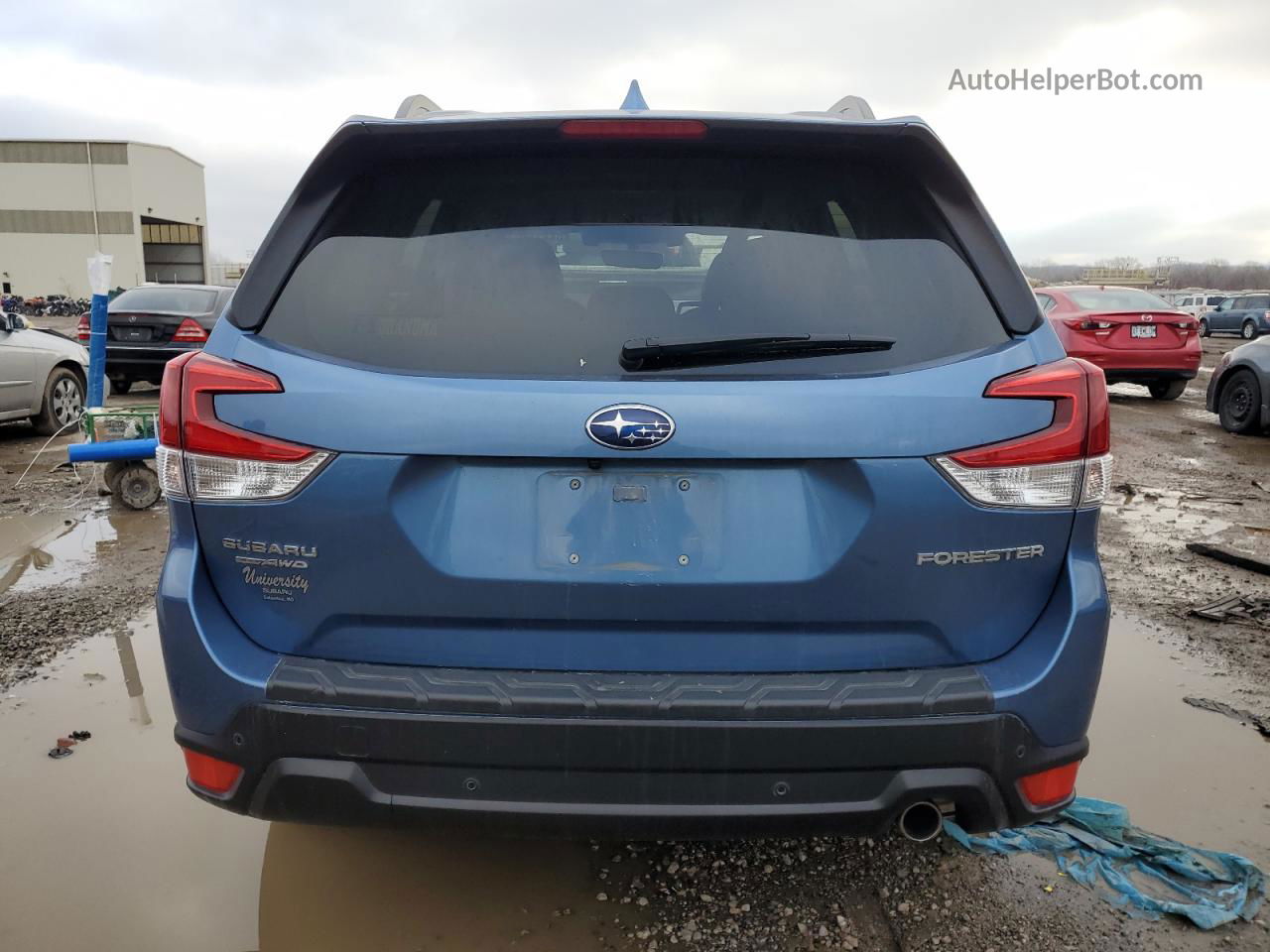 2019 Subaru Forester Limited Синий vin: JF2SKAUC7KH534258