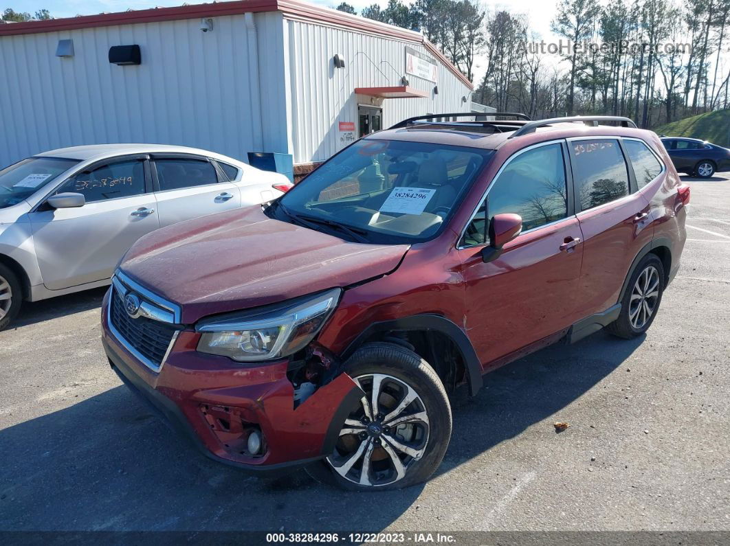 2020 Subaru Forester Limited Burgundy vin: JF2SKAUC7LH427437