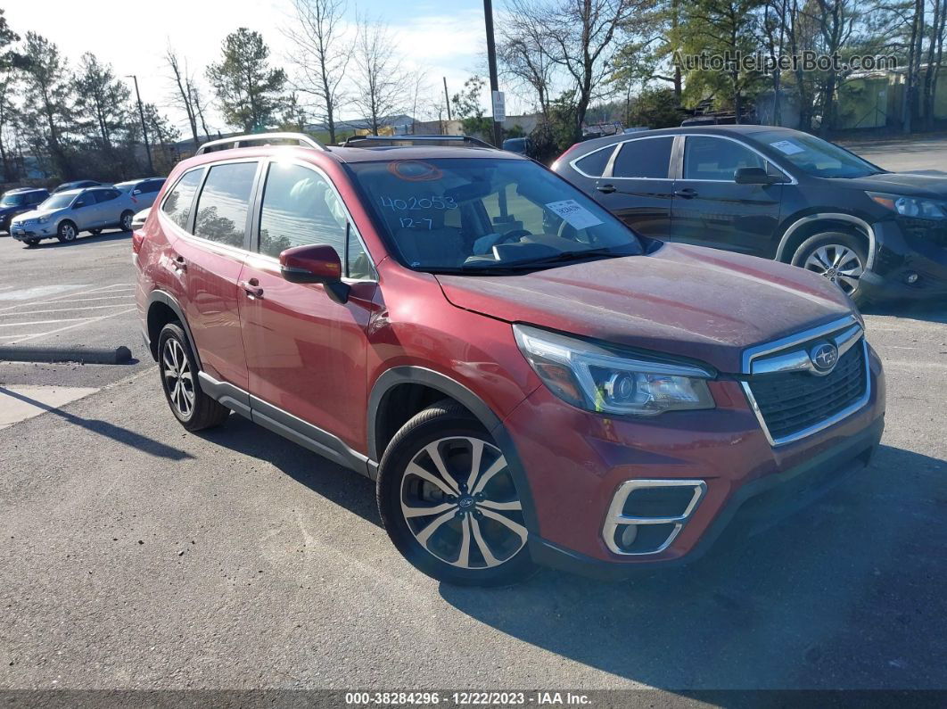 2020 Subaru Forester Limited Burgundy vin: JF2SKAUC7LH427437