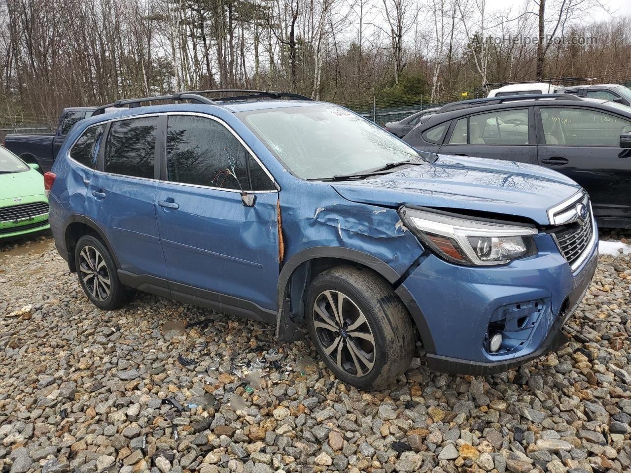 2019 Subaru Forester Limited Blue vin: JF2SKAUC9KH418009