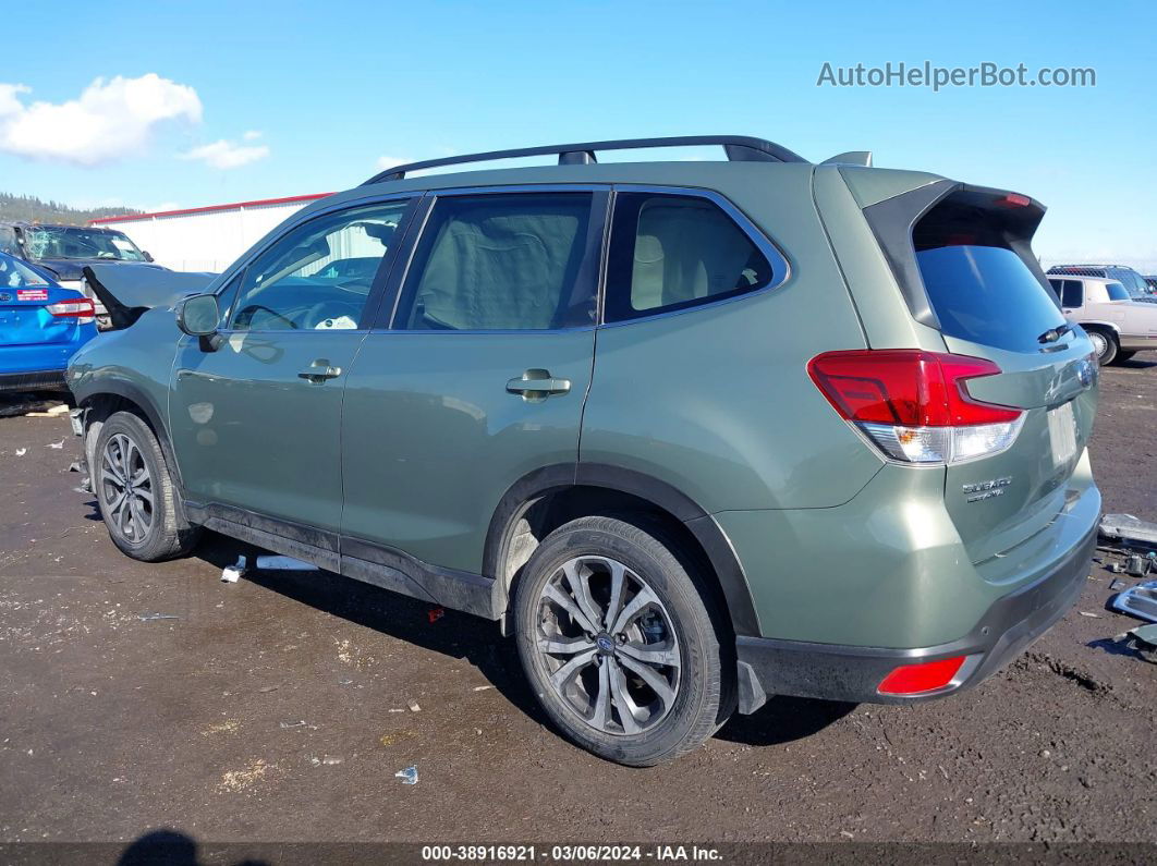 2019 Subaru Forester Limited Green vin: JF2SKAUCXKH585317