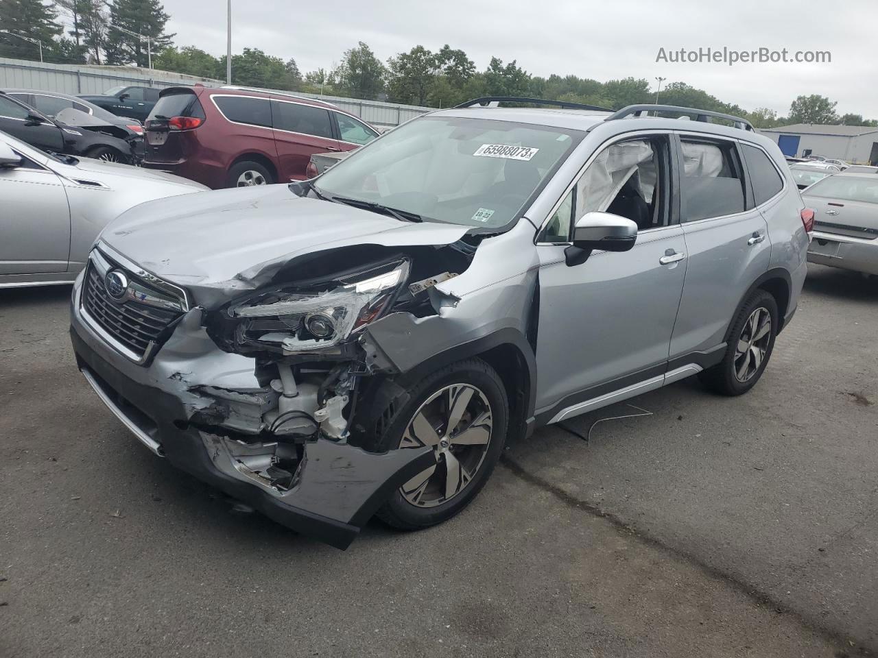 2019 Subaru Forester Touring Silver vin: JF2SKAWC0KH409809