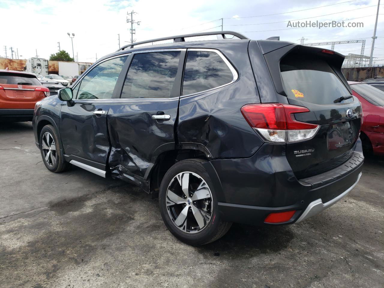 2019 Subaru Forester Touring Серый vin: JF2SKAWC7KH578077