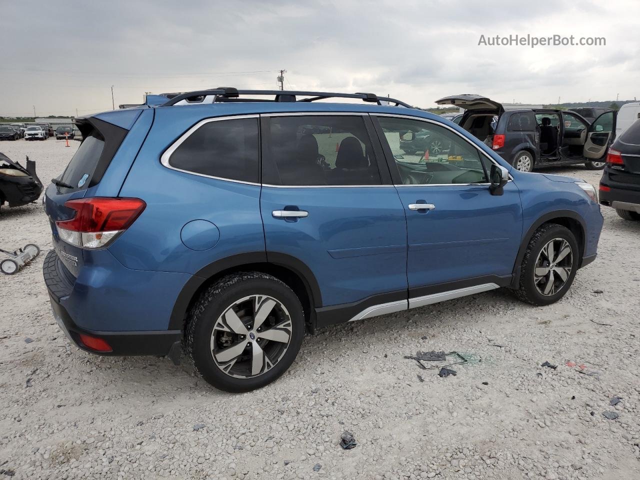 2019 Subaru Forester Touring Blue vin: JF2SKAWC9KH429816