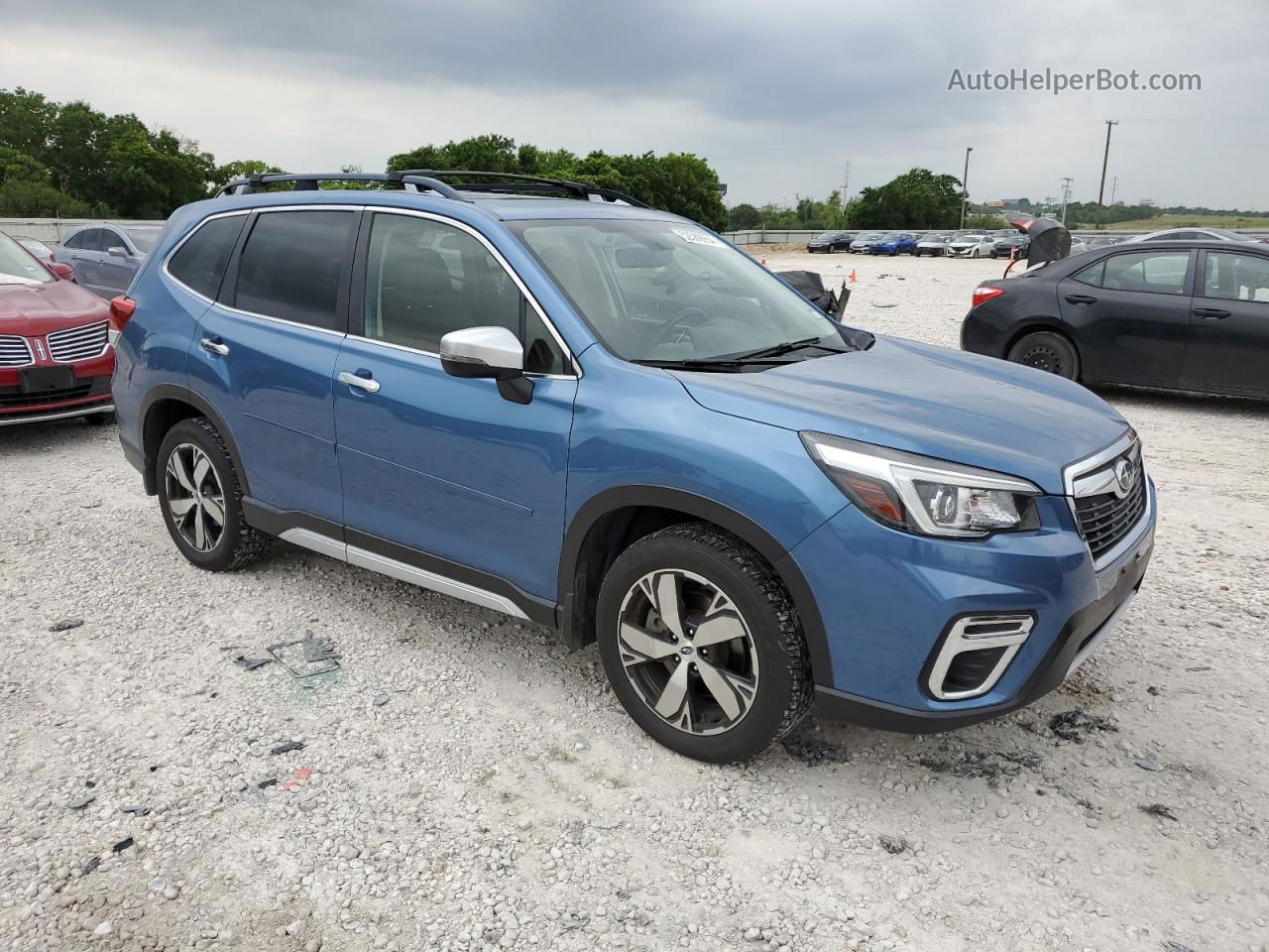 2019 Subaru Forester Touring Blue vin: JF2SKAWC9KH429816