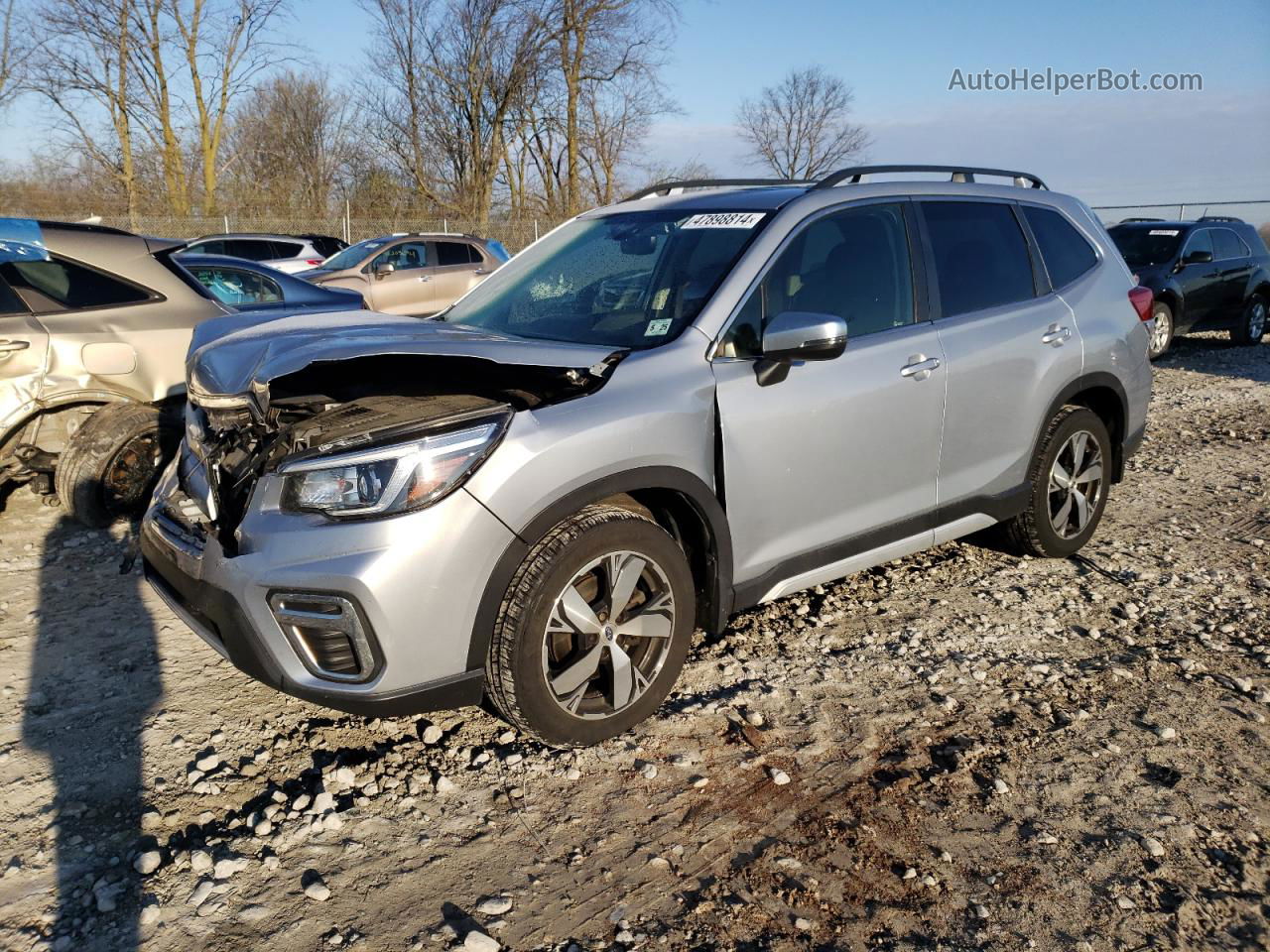 2020 Subaru Forester Touring Серый vin: JF2SKAXC3LH497934