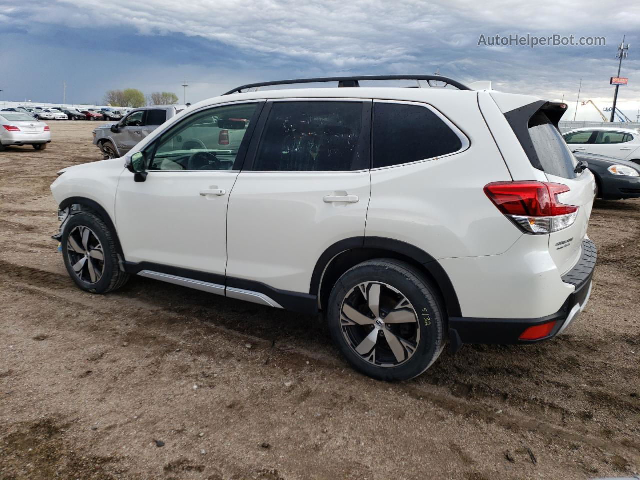 2020 Subaru Forester Touring White vin: JF2SKAXC3LH589903