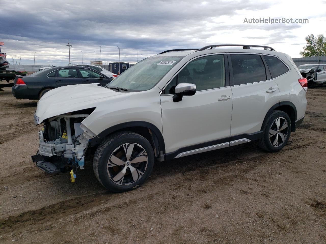 2020 Subaru Forester Touring White vin: JF2SKAXC3LH589903