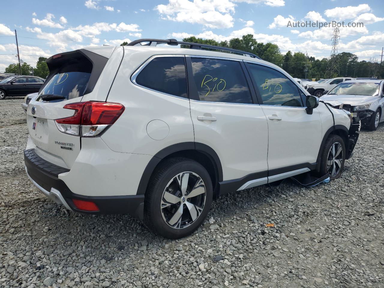 2020 Subaru Forester Touring Белый vin: JF2SKAXC5LH419932