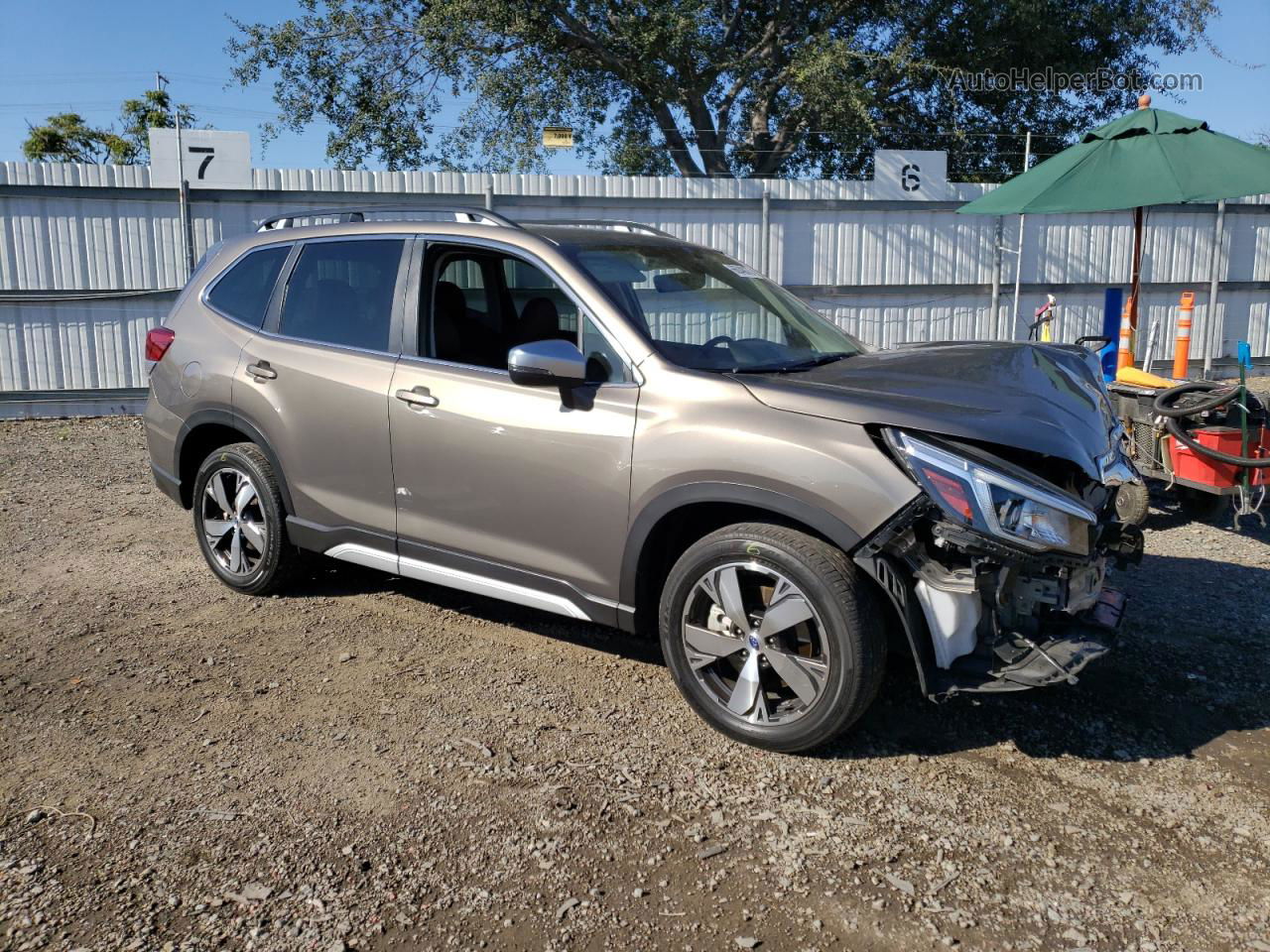 2020 Subaru Forester Touring Gray vin: JF2SKAXC6LH537925