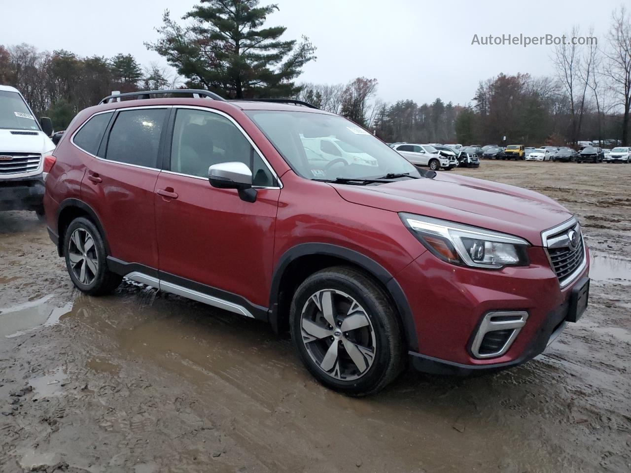 2020 Subaru Forester Touring Red vin: JF2SKAXC7LH605763
