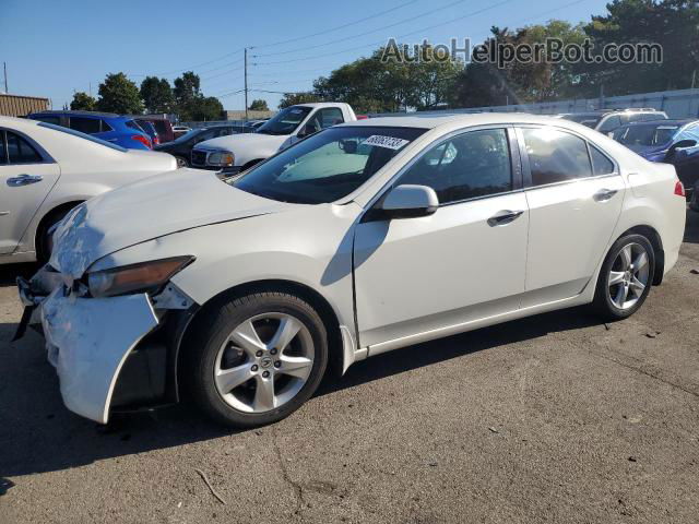 2009 Acura Tsx  White vin: JH4CU25659C006767