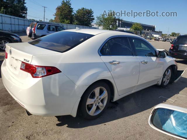 2009 Acura Tsx  White vin: JH4CU25659C006767