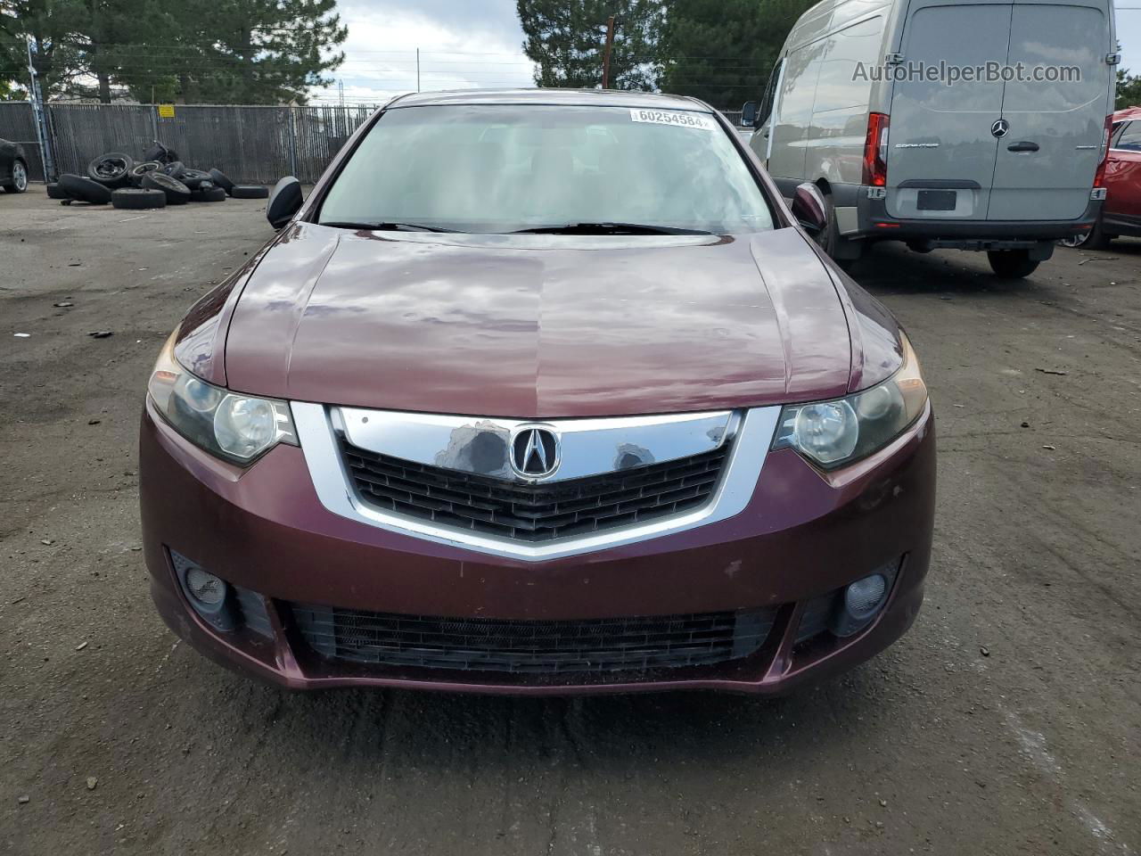 2009 Acura Tsx  Burgundy vin: JH4CU25679C021884