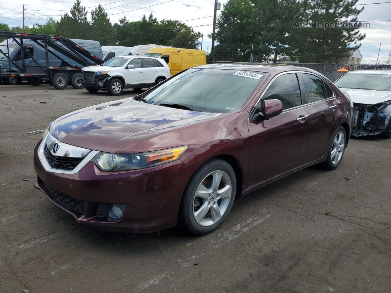 2009 Acura Tsx  Бордовый vin: JH4CU25679C021884