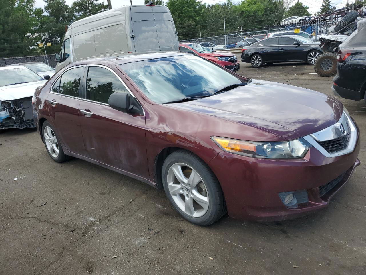 2009 Acura Tsx  Burgundy vin: JH4CU25679C021884