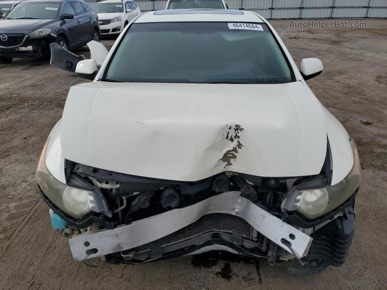 2009 Acura Tsx  White vin: JH4CU26609C010353