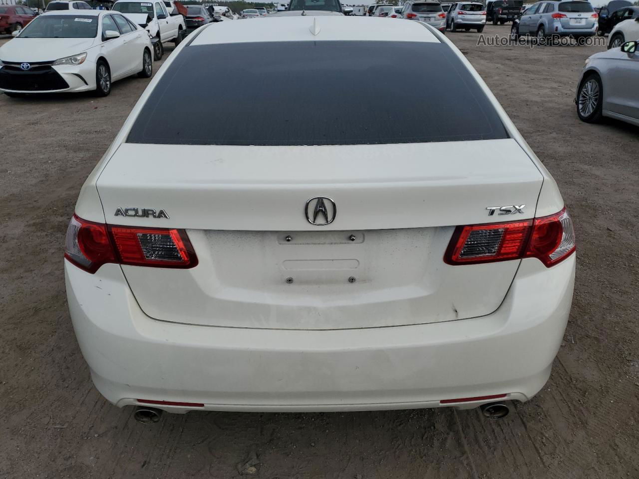 2009 Acura Tsx  White vin: JH4CU26609C010353