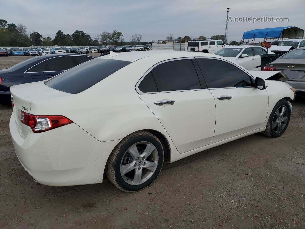 2009 Acura Tsx  White vin: JH4CU26609C010353