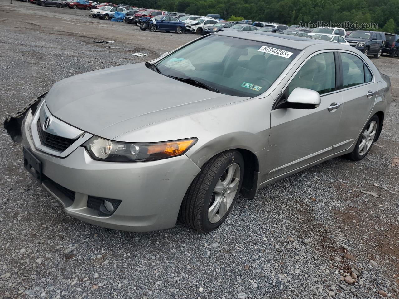 2009 Acura Tsx  Silver vin: JH4CU26609C022602