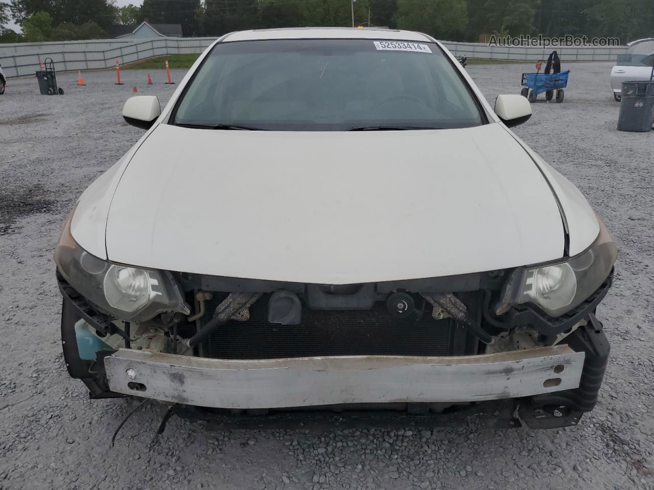 2009 Acura Tsx  White vin: JH4CU26609C033955