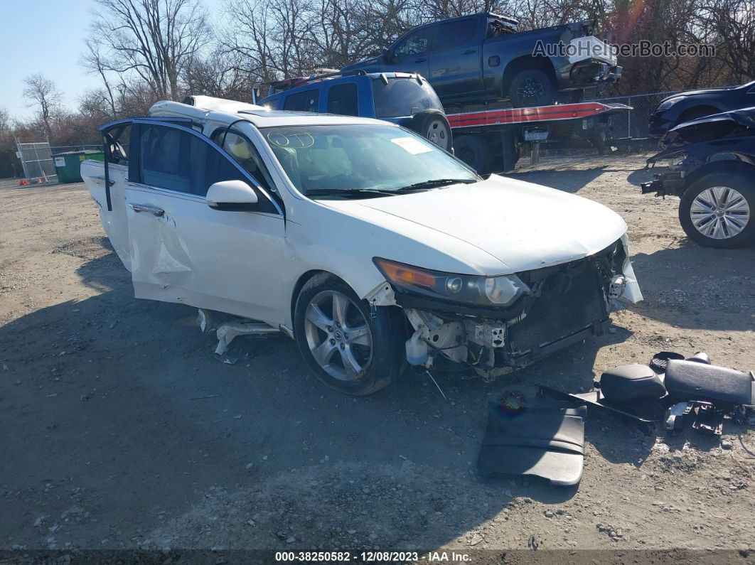 2009 Acura Tsx   White vin: JH4CU26619C012872