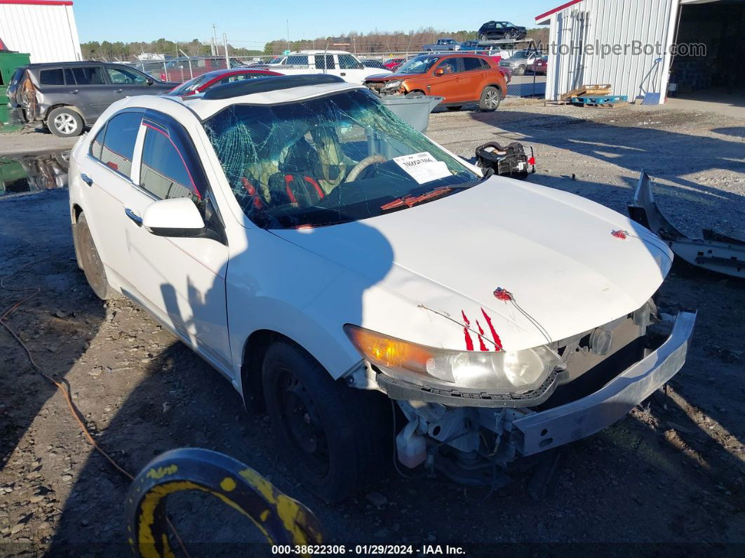 2009 Acura Tsx   White vin: JH4CU26619C013536